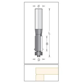 Flush Trimmer - V Groove Bit