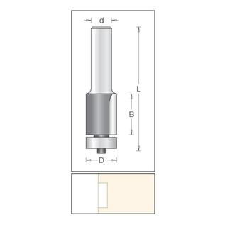 Inlay Trimming Bit for Corian