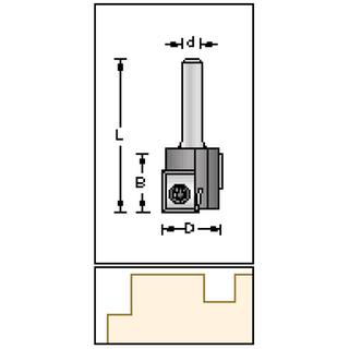 Staggered Straight & Plunge Bit