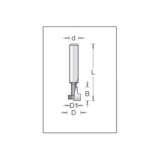 Keyhole Slot Cutter Single Fluted