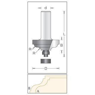 Ogee Fillet Bit