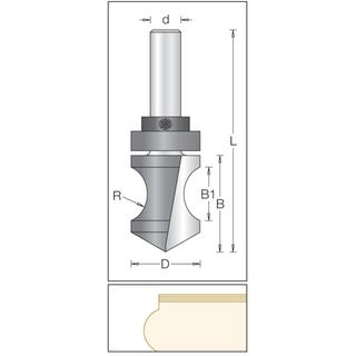 Plunge Template Bull Nose Bit