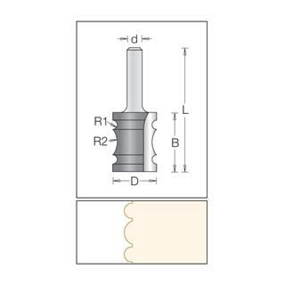 Reed Edge Mould Bit