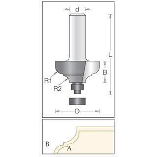 Ogee Fillet Bit