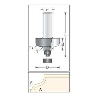 Ogee Fillet Bit