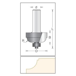 Flat Ogee Bit