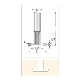 T-Slotter Radius Bit