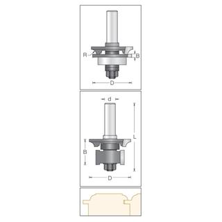 Tongue & Groover Bevel Bit