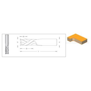 Solid Carbide Up & Down Spiral Double Flute