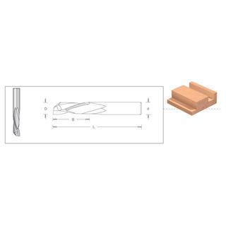 Solid Carbide Up & Down Spiral Single Flute for Solid Wood