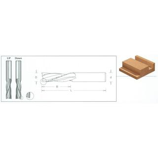 Solid Carbide Chipbreaker Spiral Three Flute for Solid Wood Upcut