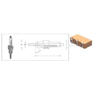 Countersink & H.S.S. Drill