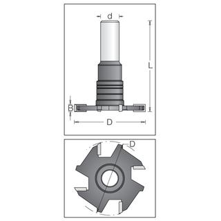 Slotting Cutter Flat Intallation