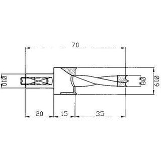 T.C.T./HSS Counterbore Bit