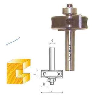 Slotting Bit with Reversible Knives