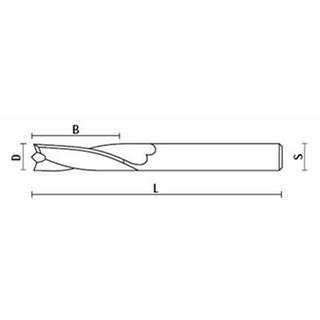 HS Upcut Spiral Cutters for Aluminum HSS 5% CO